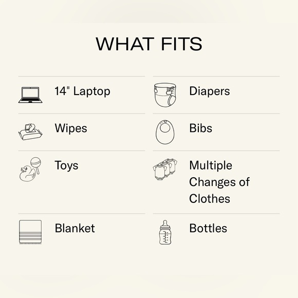 STATE Jordan diaper tote- ice blue $198 - Picture 6 of 14